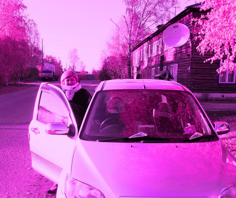 Супруга Оленька и мазда в лиловом — Mazda Demio (2G), 1,3 л, 2004 года ...