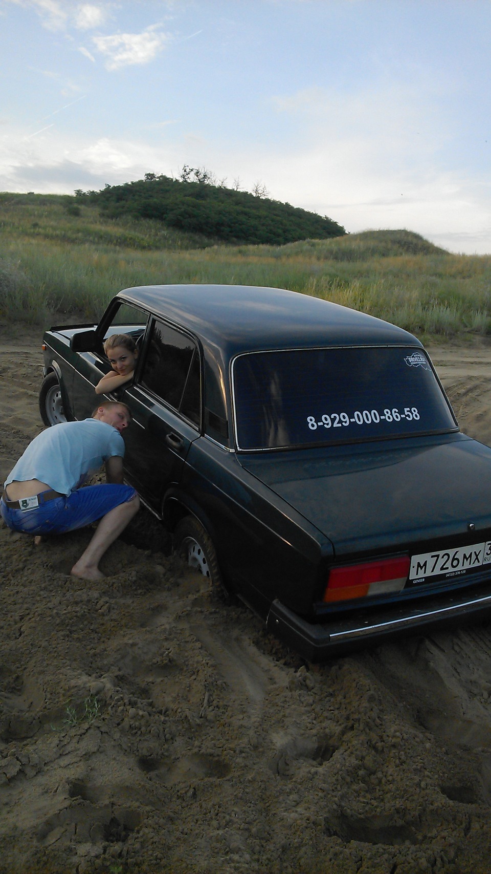 Почти танк. Атаковали песочный подъем… — Lada 21073, 1,6 л, 2005 года |  покатушки | DRIVE2