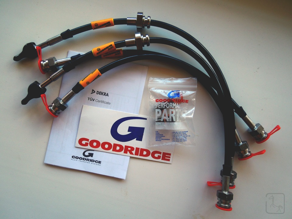 Армированные тормозные шланги Goodridge — Daewoo Nexia (2G), 1,5 л ...