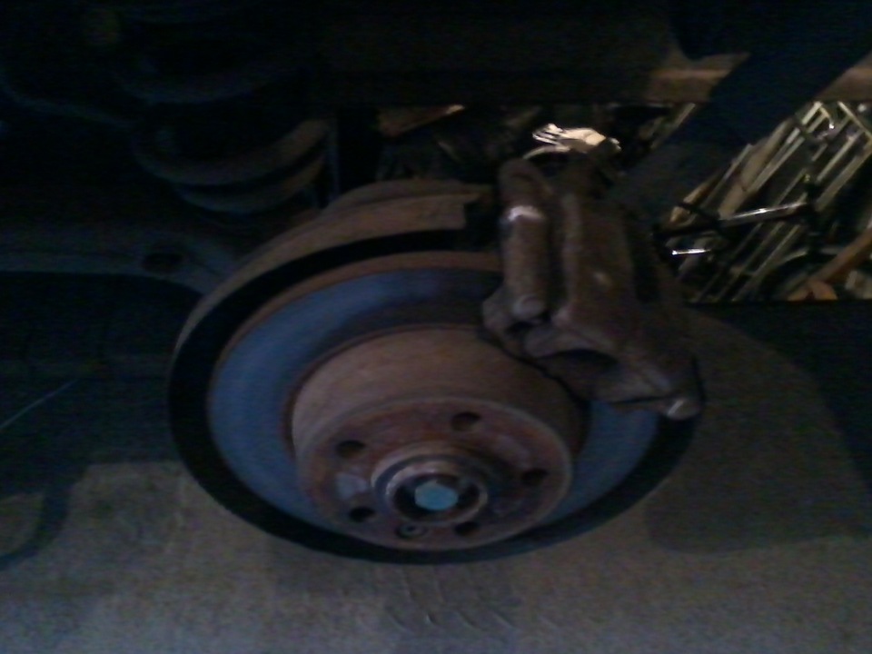 ТО задних тормозилок — Volkswagen Sharan (1G), 1,9 л, 2001 года ...