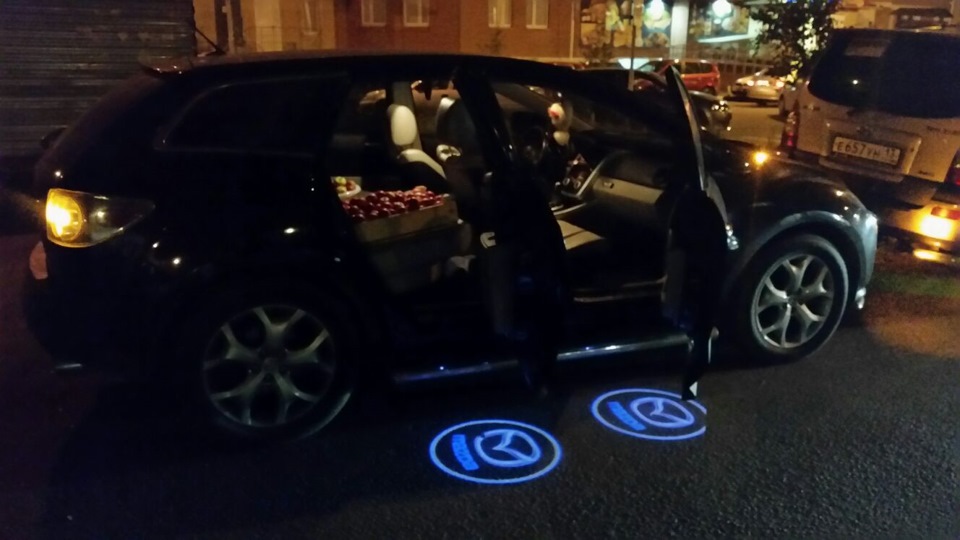 Подсветка в двери с логотипом мазда) — Mazda CX-7, 2,3 л, 2008 года ...