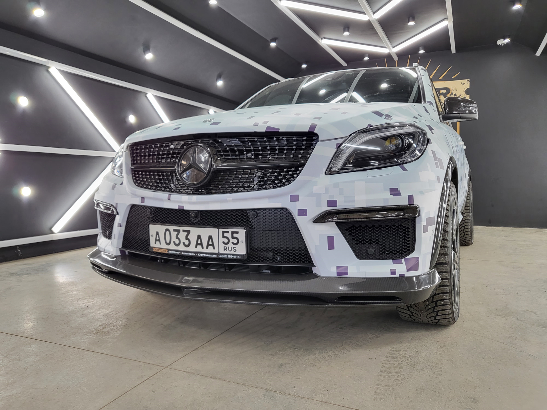 Новая решетка радиатора — Mercedes-Benz ML 63 AMG (W166), 5,5 л, 2015 ...