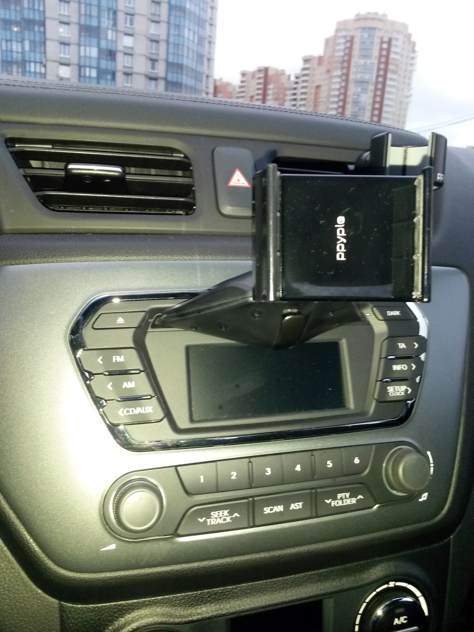 Ppyple Vent-Clip5 и Ppyple CD-N5 — KIA Rio (3G), 1,6 л, 2014 года ...
