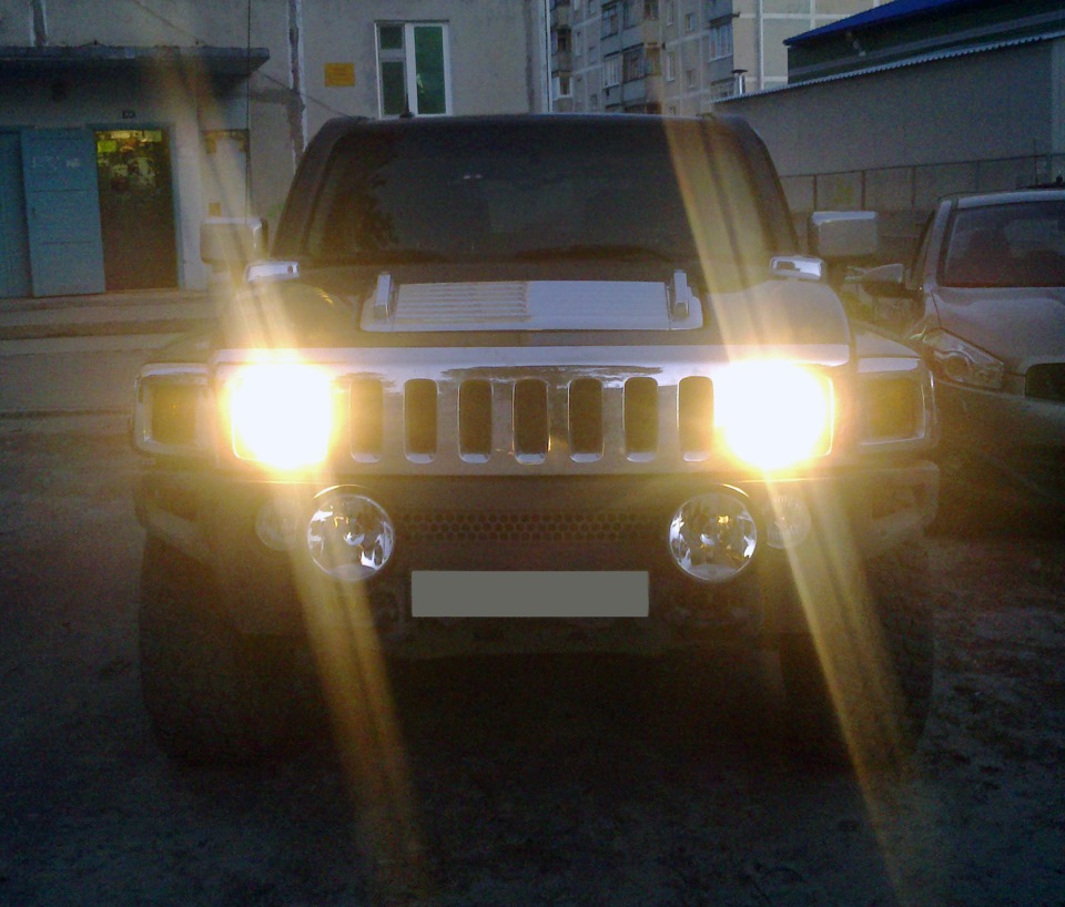 Родной галоген вместо ксенона — Hummer H3, 3,5 л, 2005 года ...