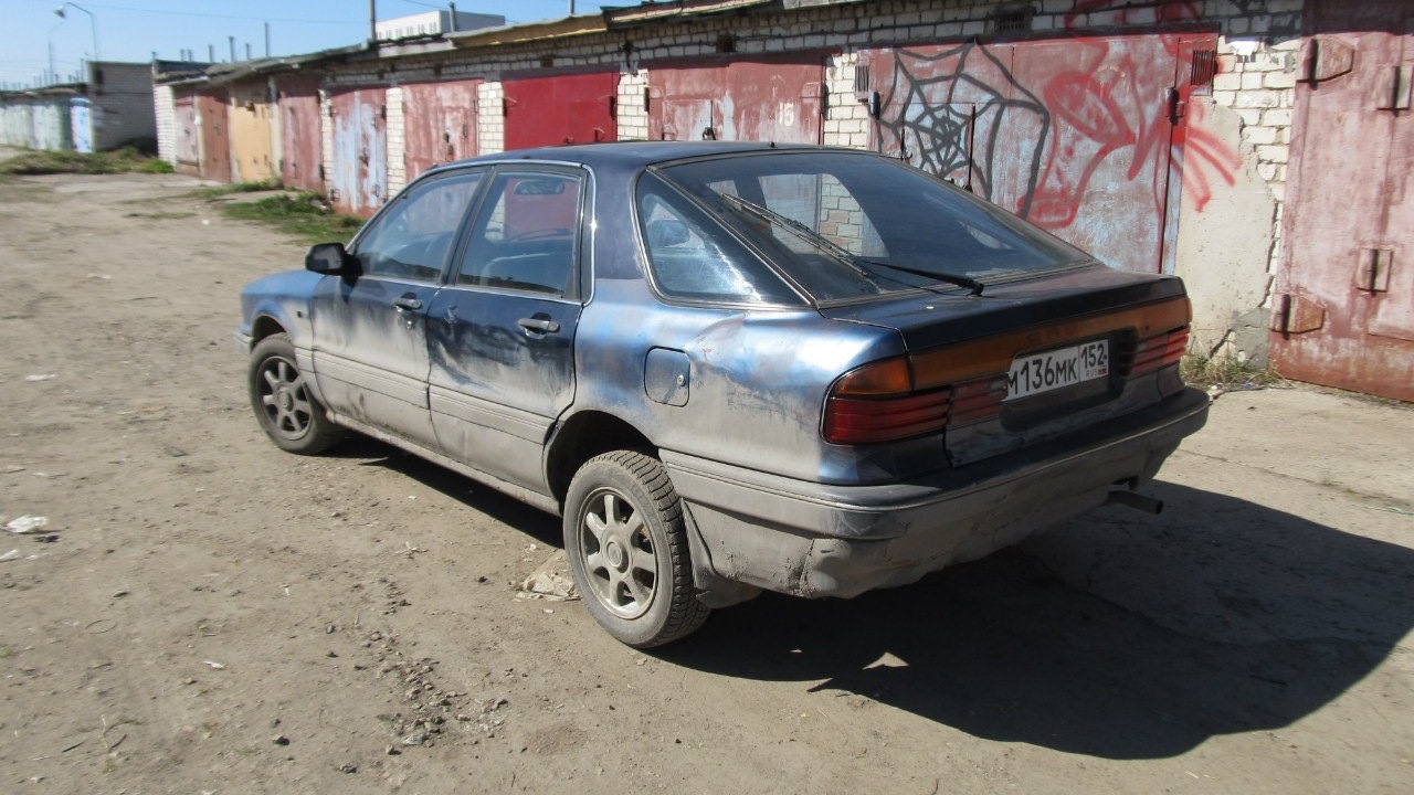 Mitsubishi Galant (6G) 1.8 бензиновый 1989 | 1.8 карбюратор на DRIVE2