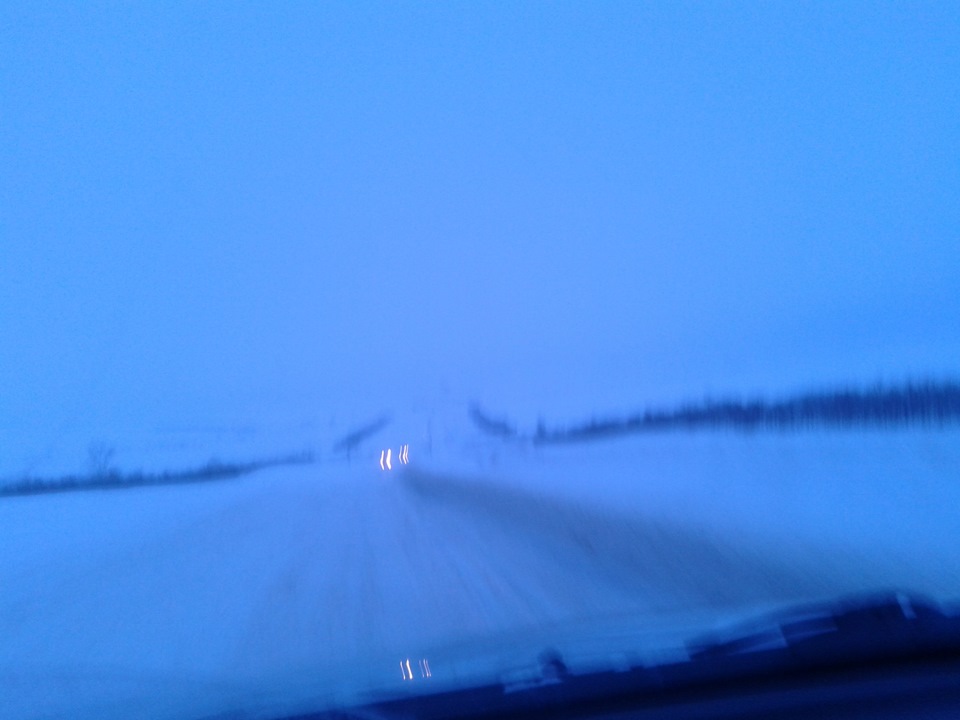 Трасса Оренбург- Самара после снегопада — Daewoo Nexia, 1,5 л, 2007 ...