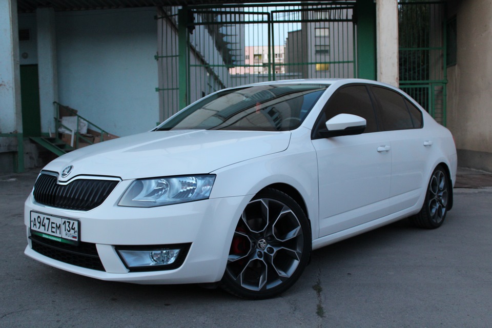 так выглядит на eibach — Skoda Octavia A7 Mk3