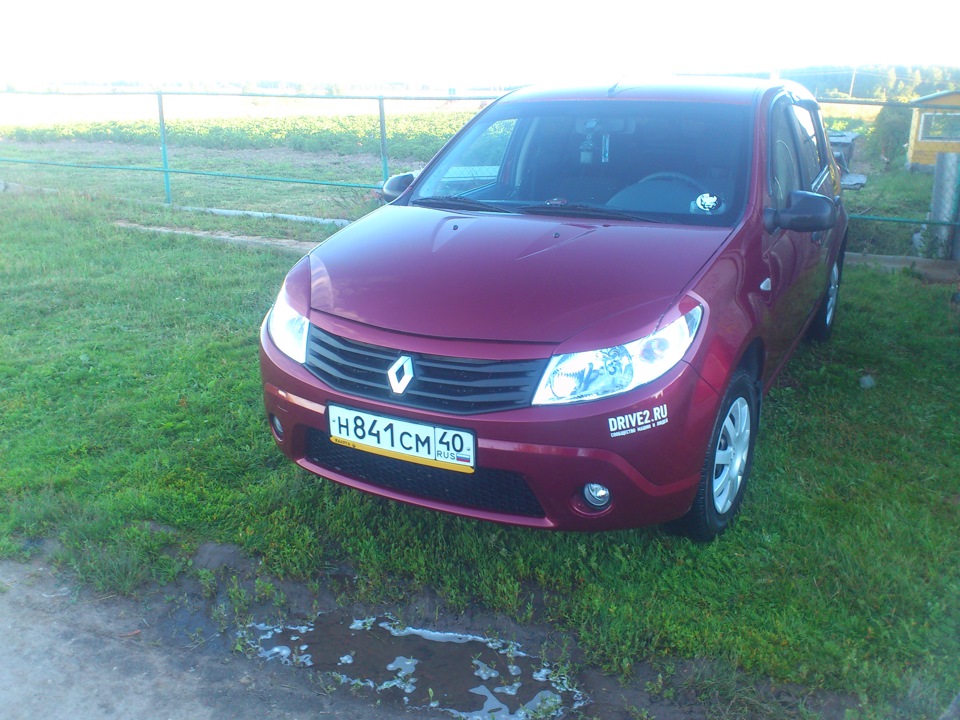 Рено сандеро ремонт своими руками Реснички и сабля в цвет кузова. - Renault Sandero 1G, 1,6 л, 2014 года тюнинг DR