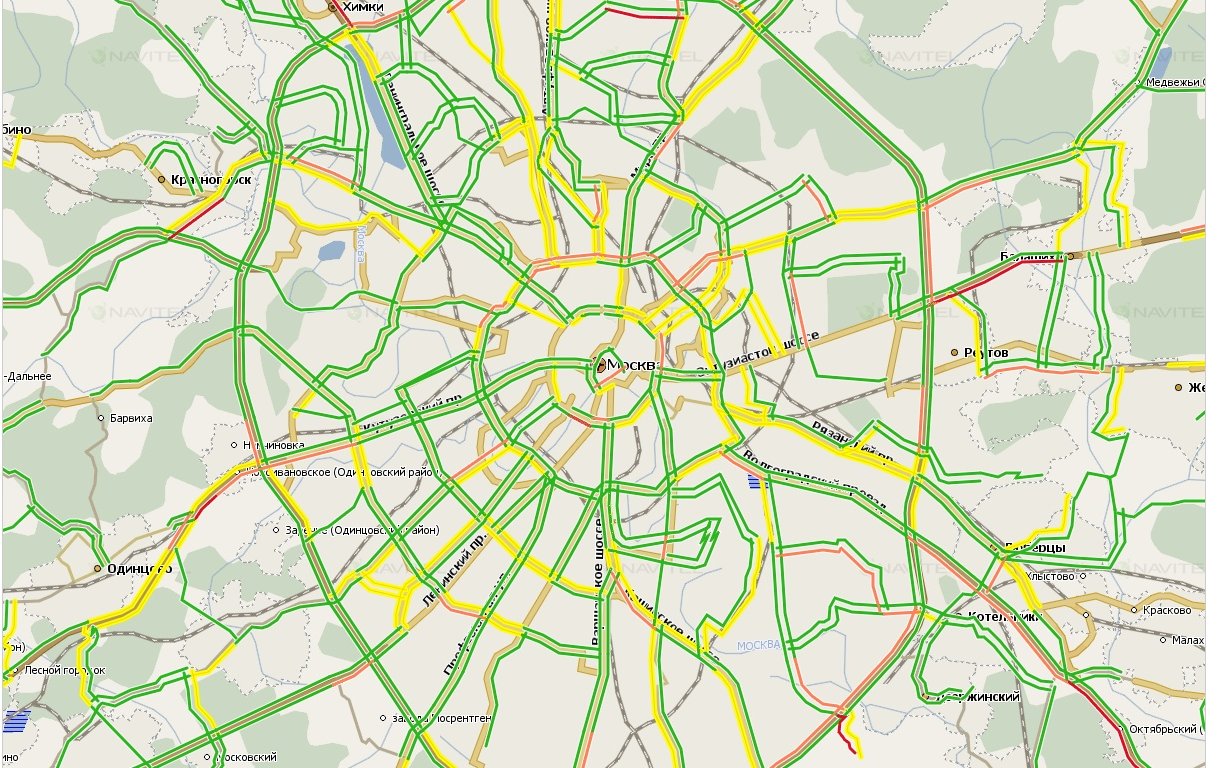 Основные магистрали города. Барвихинская на карте.