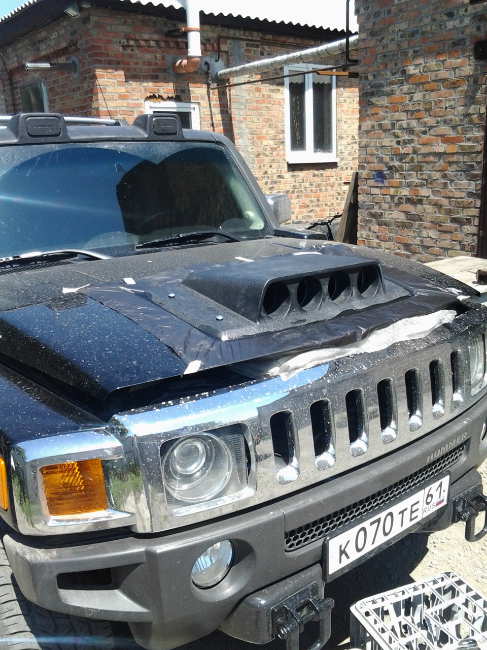 Как снять накладку капота хаммер h3 Люстра на капот часть 2 - Hummer H3, 3,7 л, 2007 года тюнинг DRIVE2