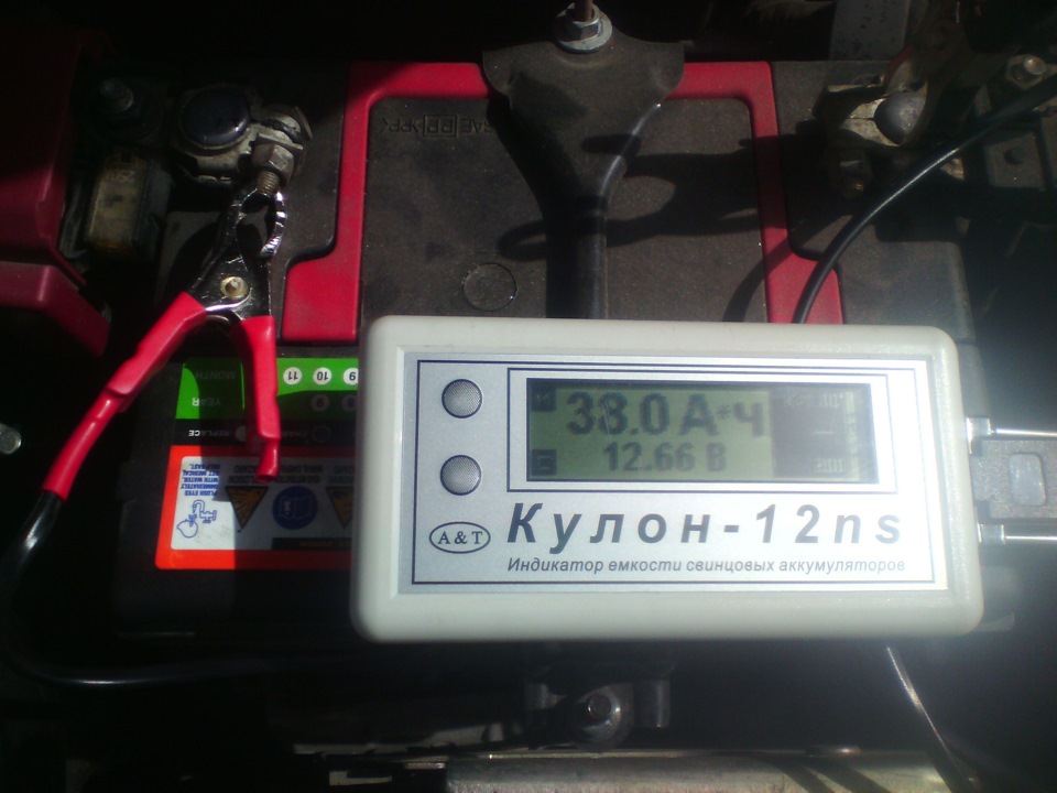 Замер емкости аккумулятора — Nissan Note (2G), 1,2 л, 2012 года ...