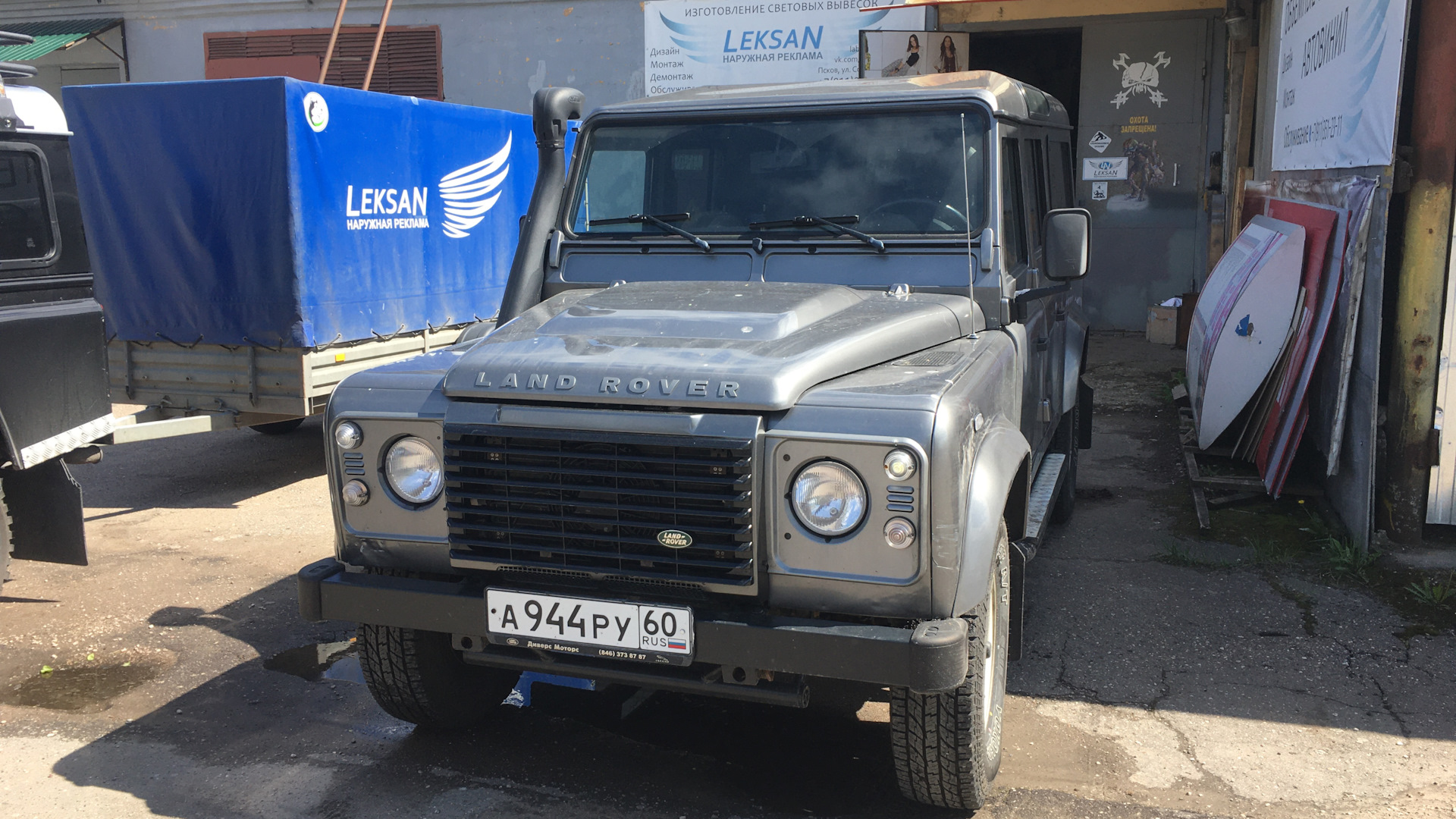 Land Rover Defender 2.4 дизельный 2008 | Серый Def на DRIVE2