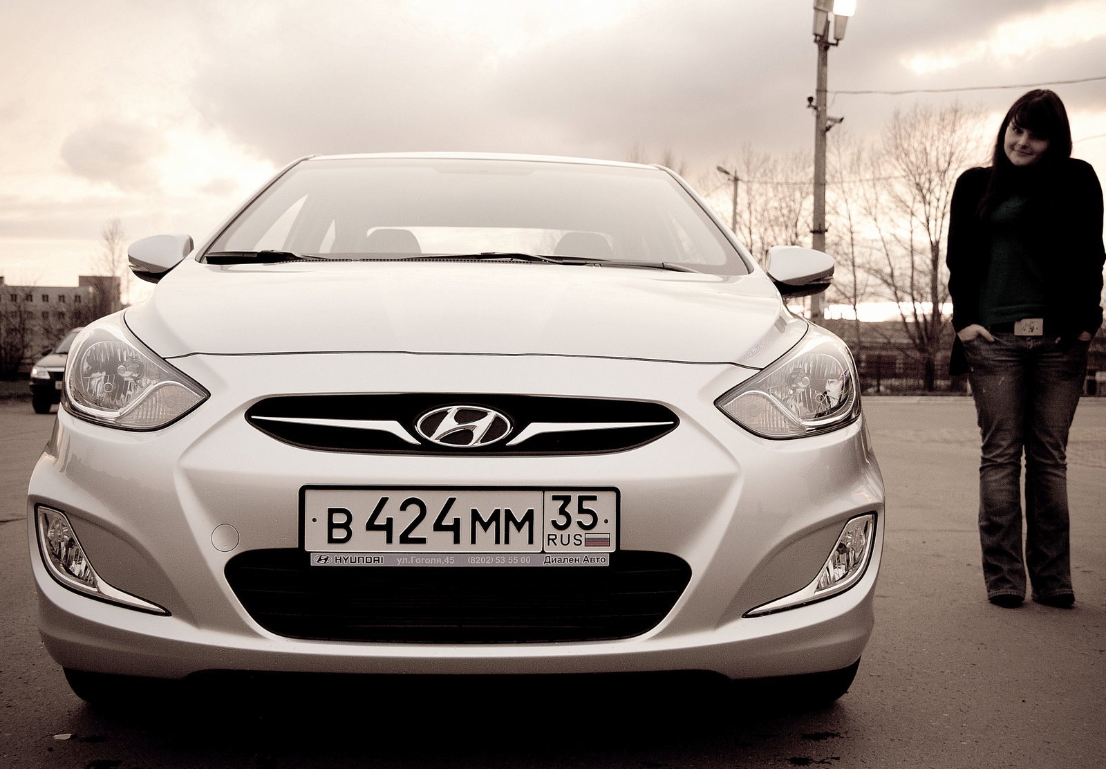 обмывали машину — Hyundai Solaris, 1,4 л, 2011 года | фотография | DRIVE2