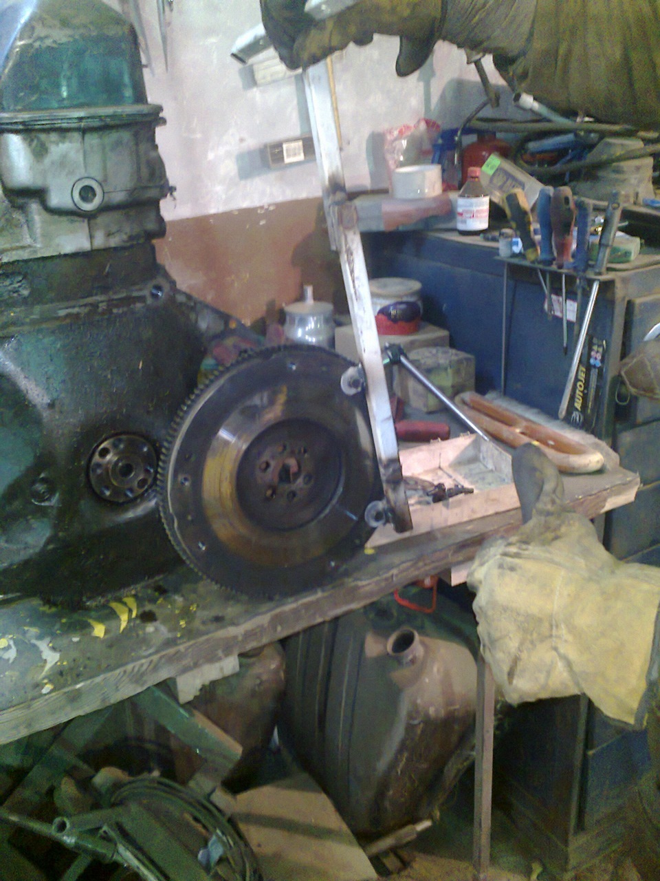 Устранение осевого люфта колен.вала. — Lada 2101, 1,2 л, 1977 года ...