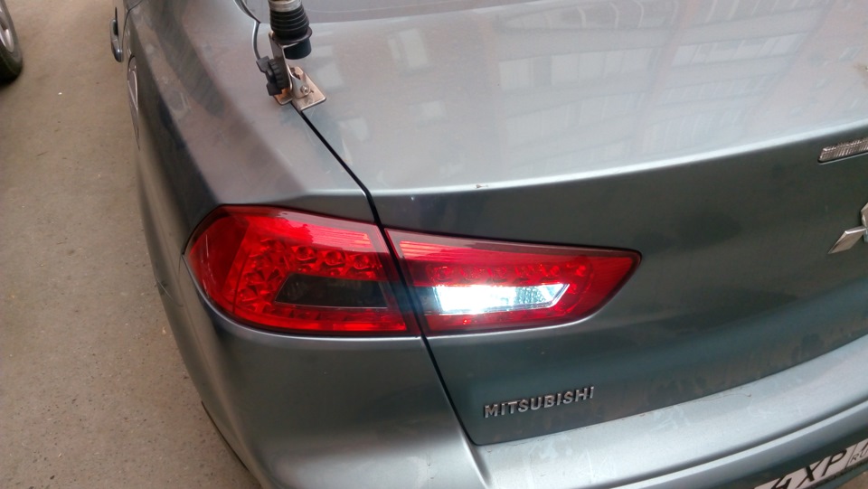 Двойной задний ход и стоковые фары Lancer X — Mitsubishi Lancer X, 1,8 ...