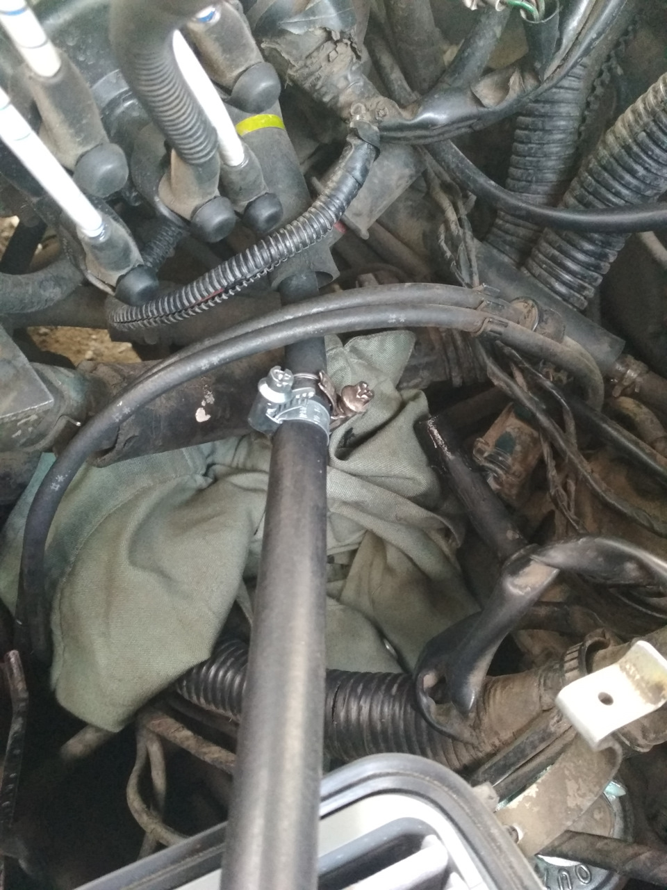 Чистка форсунок не снимая сольвентом. — Toyota Camry (V30), 1,8 л, 1993 ...