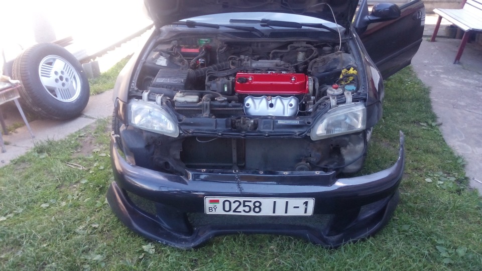 Начнем с морды лица) — Honda Civic Coupe (5G), 1,5 л, 1996 года ...
