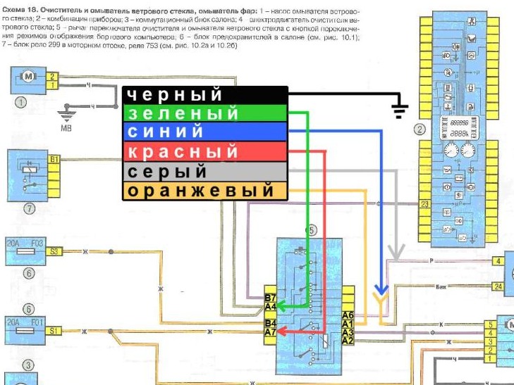 Схема поворотников рено логан 1