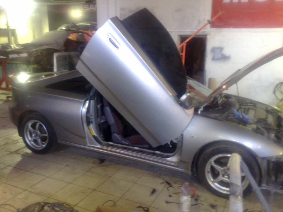 Установка ламбо-петель. Часть 1 — Toyota Celica (230), 1,8 л, 2001 года ...