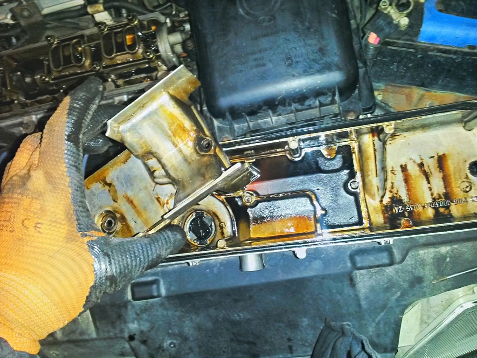 Промывка сеточки системы вентиляции картера — Lada 2115, 1,5 л, 2003 ...