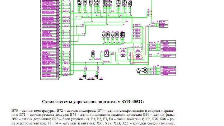 Змз 40522 схема электрооборудования