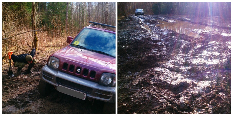 А у нас сегодня грязь. А у вас? — Suzuki Jimny (1G)