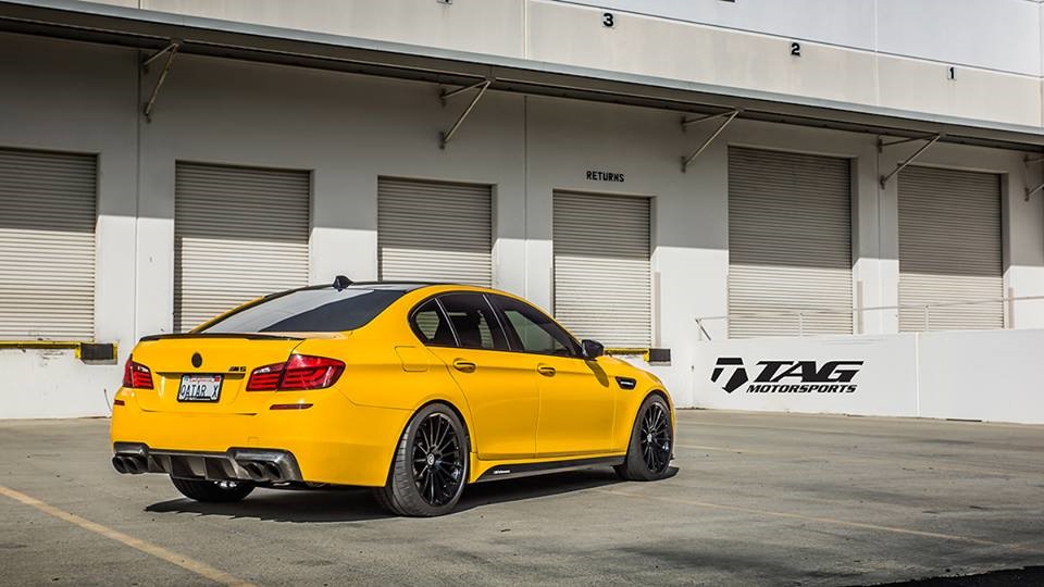 BMW m5 f10 Yellow