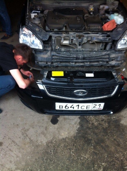 Ксенон в ПТФ. — LADA Приора седан, 1,6 л., 2012 года | тюнинг | DRIVE2