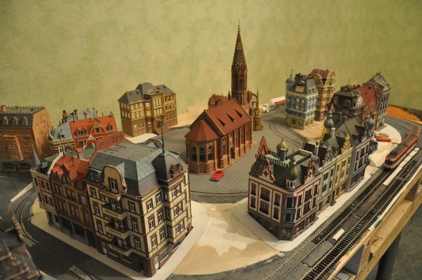 макет села.