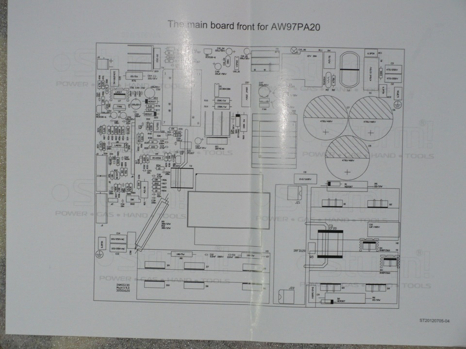 Сварочный полуавтомат sturm aw97pa17 схема