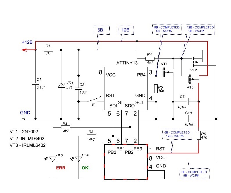 Схемы на attiny13 поиск электронных схем