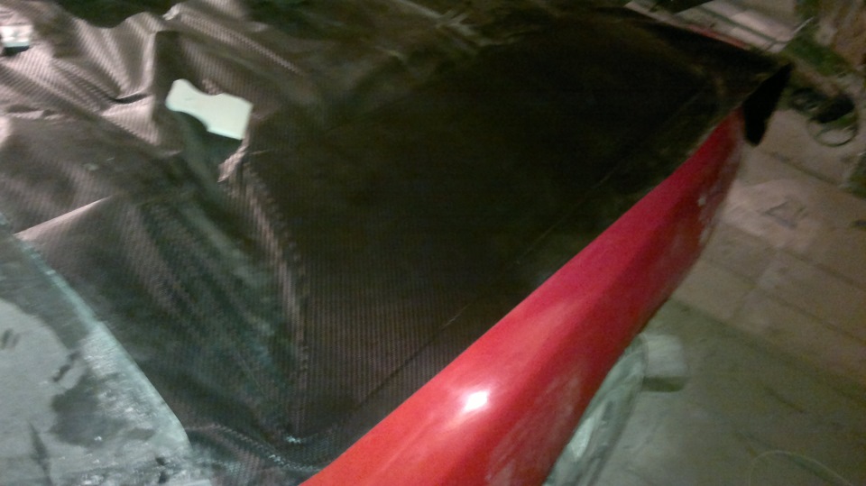 Оклейка капота виниловой пленкой \"под карбон\" (часть 1) — Mazda 323 IV ...