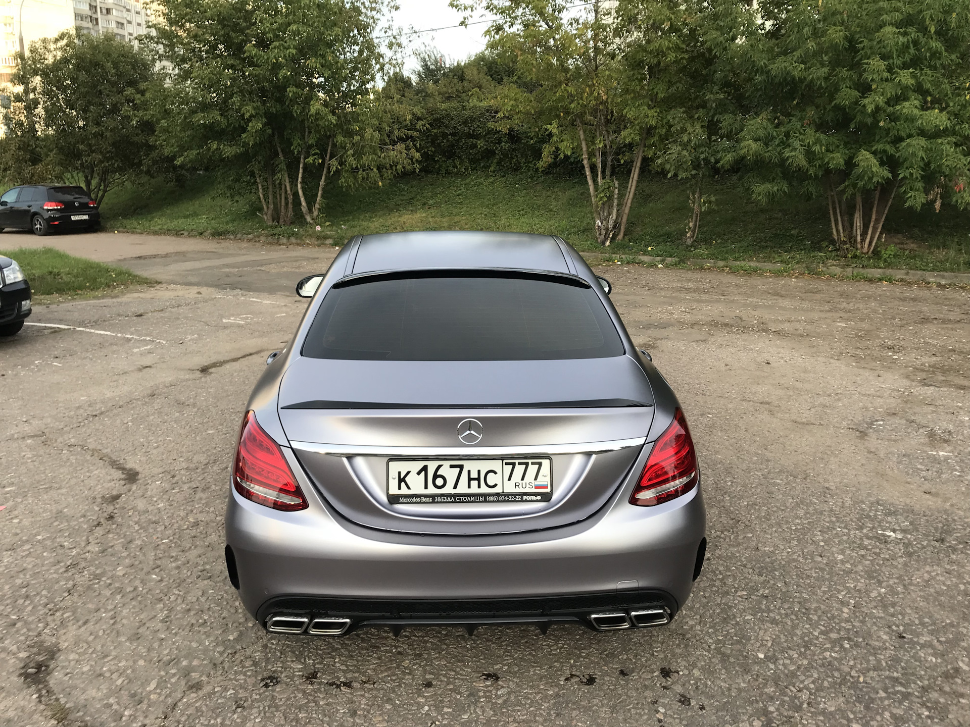 Mercedes c class w205 серый графит