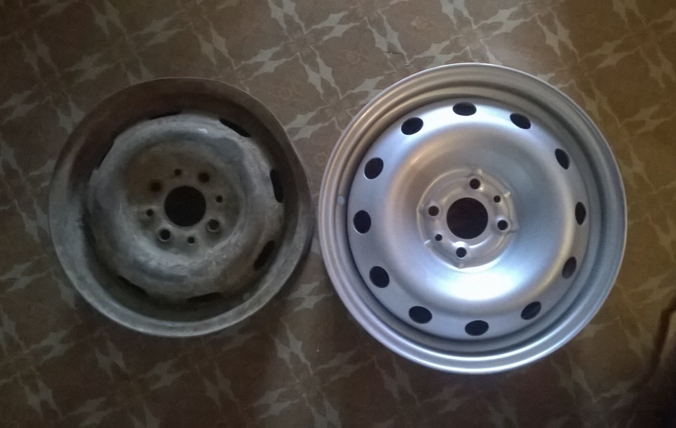 Штампованные диски TREBL 15" 6jj 4х98 — Lada 2107, 1,5 л, 1994 года ...