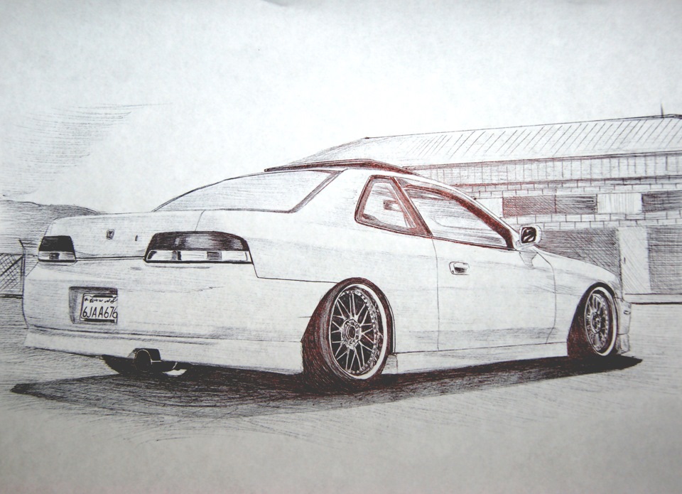 Чертеж honda prelude