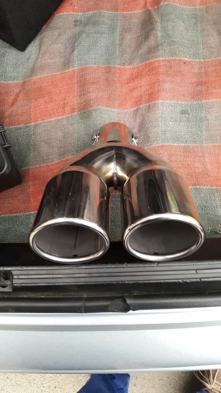 Насадка на глушитель. — BMW 5 series (E39), 2,5 л, 2000 года | стайлинг ...