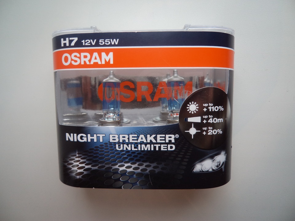 Osram h11 12v. Лампа н7 Осрам +110 артикул. Hb5 Osram Night Breaker Unlimited +110 артикул. Лампа h7 Osram Night Breaker Unlimited. Лампочки h4 Osram Night Breaker Unlimited +110.