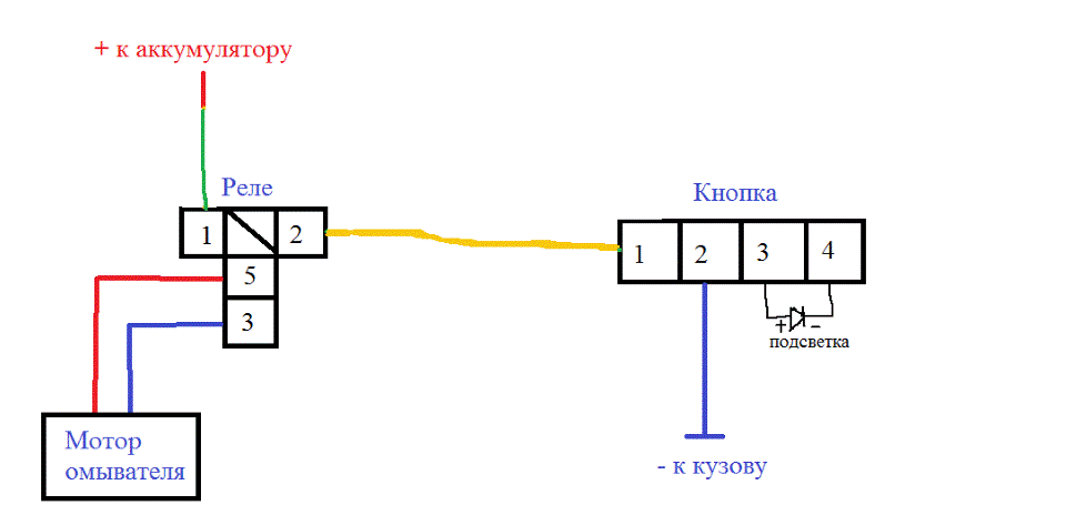 Кнопка птф ваз схема. Кнопка омывателя фар распиновка. Кнопка омывателя фар ВАЗ. Кнопка омывателя фар акцент ТАГАЗ. Схема подключения кнопки задних ПТФ акцент.