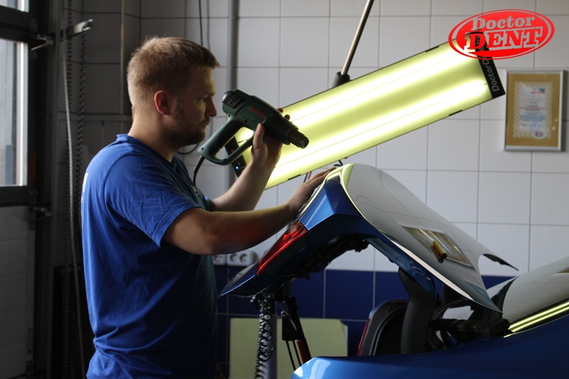 BMW 3 (F30) — вмятина на багажнике — DoctorDent.by на DRIVE2