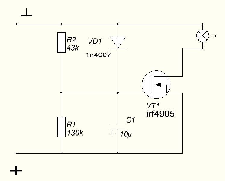 Лампа в схеме