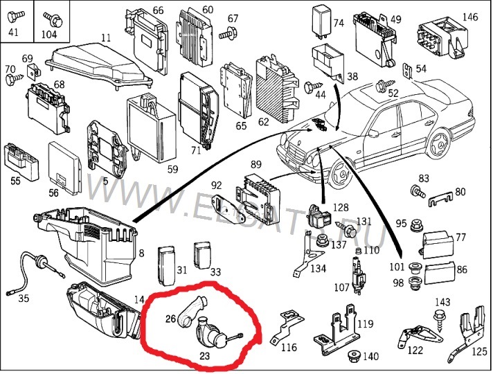 Взаимозаменяемость запчастей мерседес w210