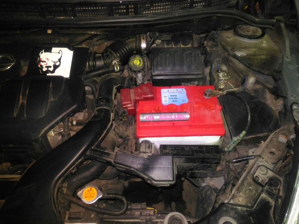 Аккумулятор Медведь — Nissan Tiida (1G), 1,6 л, 2009 года | запчасти ...