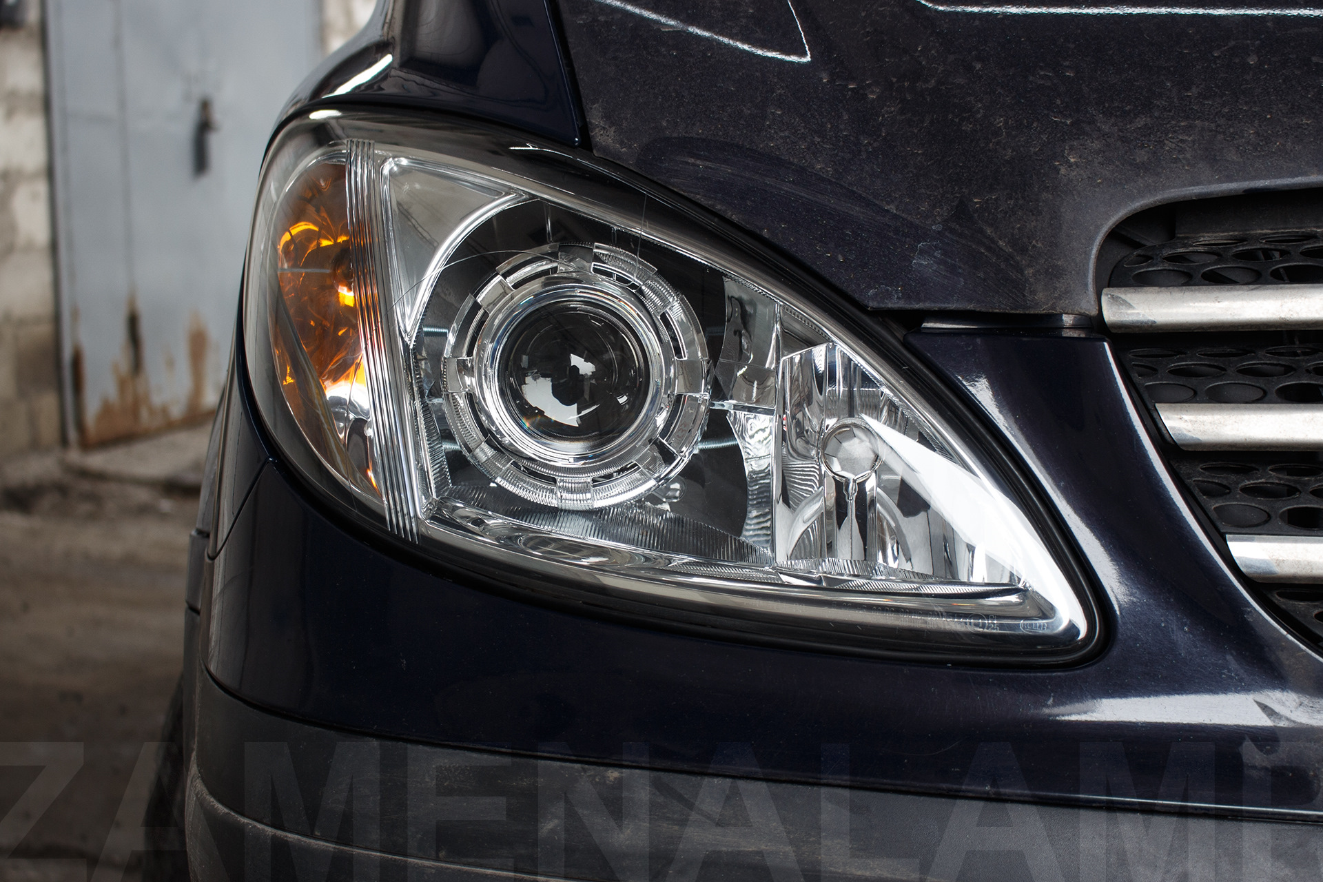 MERCEDES-BENZ VITO (2nd generation) установка биксеноновых линз 3.0 ...