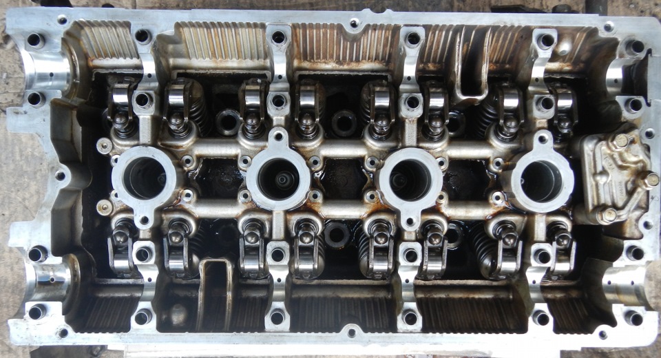 Ремонт двигателя: Сборка головы. — Mitsubishi Lancer IX, 2 л, 2004 года ...