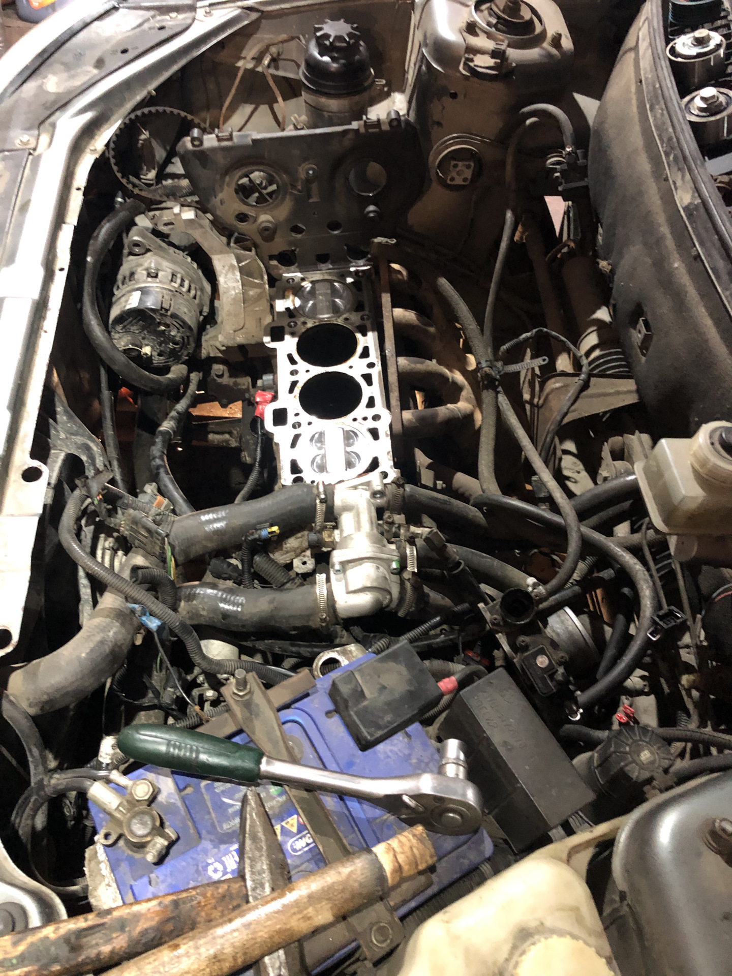 Замена поршневой на безвтык))) — Lada Приора седан, 1,6 л, 2009 года ...