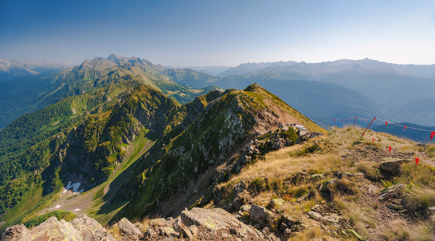 Панорама горы роза Хутор