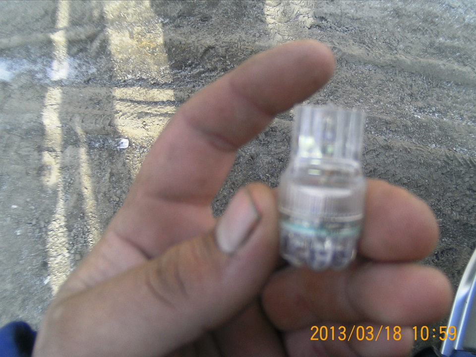 фото лампочек ходовых огней — Lada Гранта, 1,6 л, 2012 года | своими ...