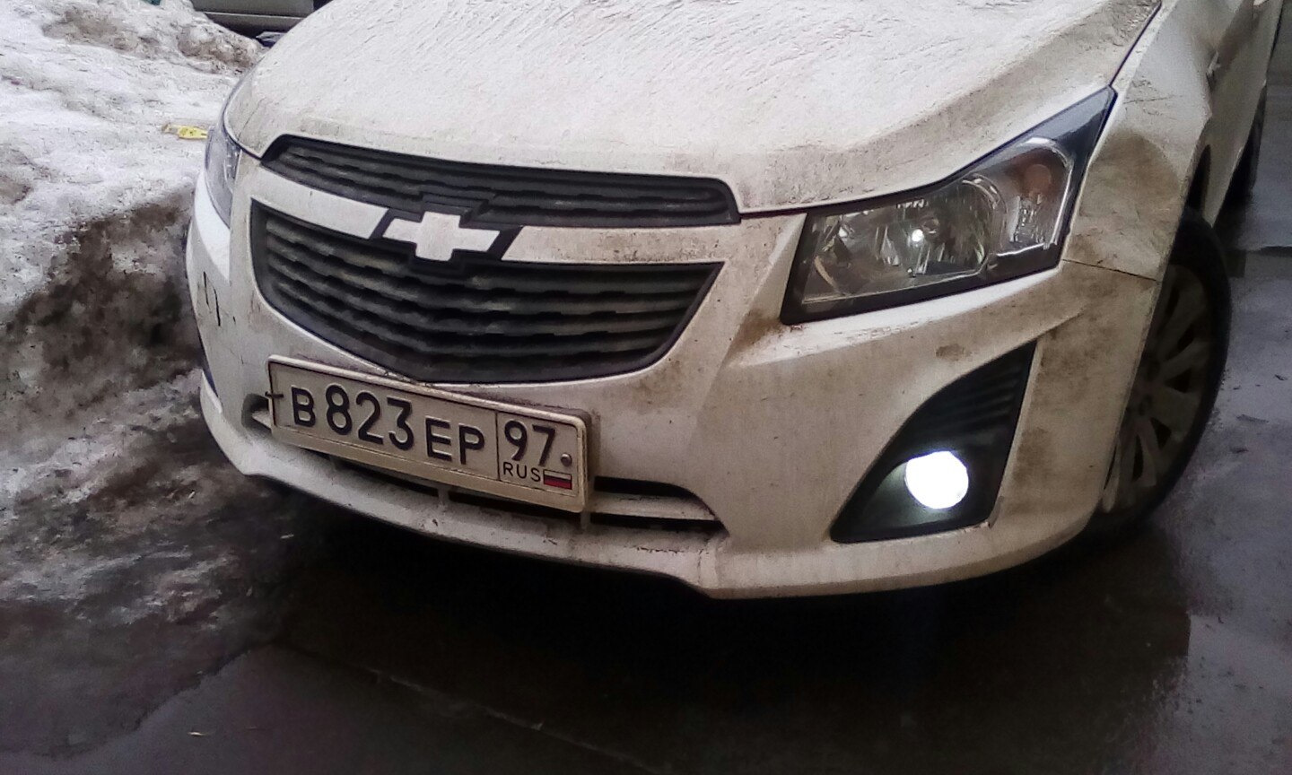 Chevrolet Cruze 2013 1 8 ПТФ крепление