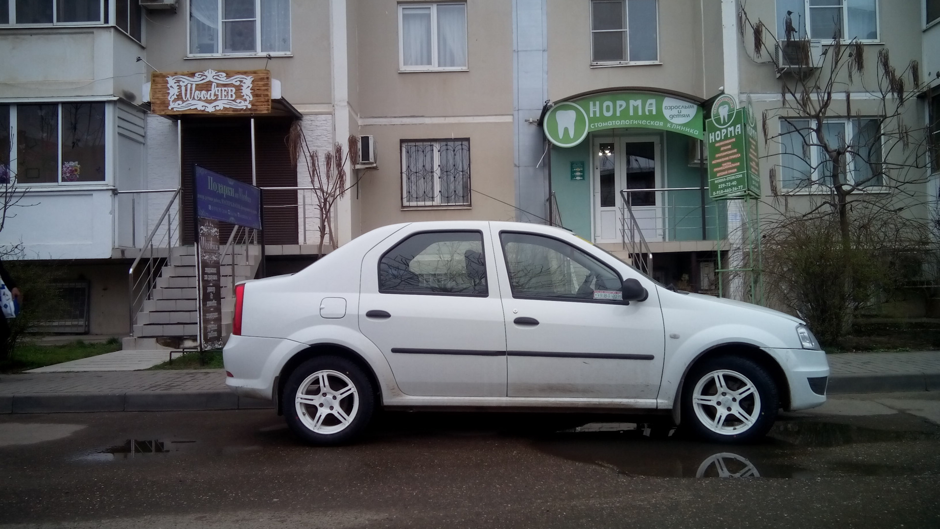 Renault Logan (1G) 1.6 бензиновый 2012 | Белая зима на DRIVE2