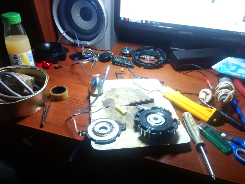 HARD ремонт рупора Lanzar — Lada Приора седан, 1,6 л, 2008 года ...